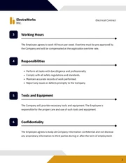 Electrical Contract Template - Page 2