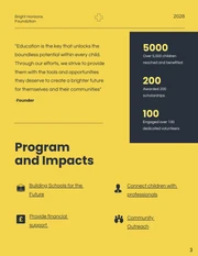 Simple Yellow Charity Reports - Page 3