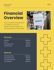 Simple Yellow Charity Reports - Page 4