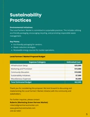 Yellow and Green Teal Minimalist Local Farmers' Market Proposal - Page 5