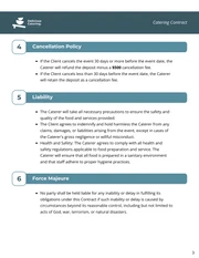 Catering Contract Template - Page 3