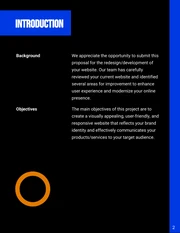 Dark Orange and Blue Design Proposal - Page 2