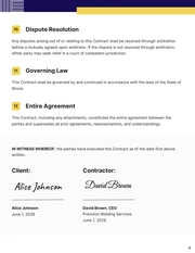 Welding Contract Template - Page 4