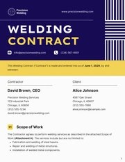 Welding Contract Template - Page 1