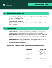 Interior Painting Contract Template - Page 3