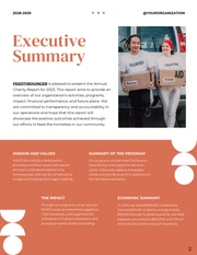 Orange and White Charity Annual Report - Page 2