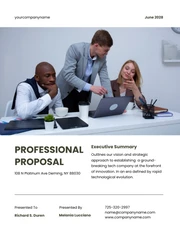 Dark Green Yellow Simple Professional Proposal - Page 1