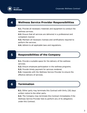 Corporate Wellness Contract Template - Page 3