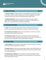 Nurse Staffing Agency Contract Template - Page 2