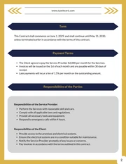 Electrical Maintenance Contract Template - Page 2