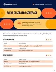 Event Decorator Contract Template - Page 1