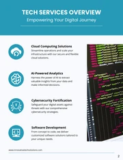Light Blue And White Minimalist Tech Service Catalog - Page 2