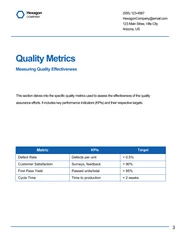 Simple Blue and White QA Plans - Page 3