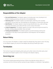 Dog Adoption Contract Template - Page 2