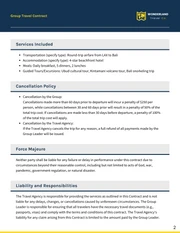 Group Travel Contract Template - Page 2