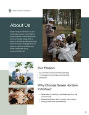 Dark Green Simple Community Clean-Up Event Proposal - Page 2