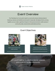 Dark Green Simple Community Clean-Up Event Proposal - Page 3