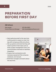 Beige And Red Brown Onboarding Plan - Page 2