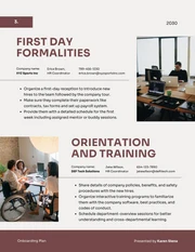 Beige And Red Brown Onboarding Plan - Page 3