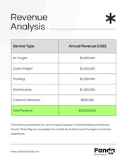 Black and White Simple Company Financial Plans - Page 2