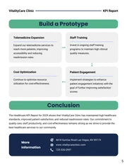 Modern Green and Navy Blue Healthcare KPI Report - Page 5