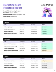 Milestone Report Template - Page 1