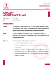 Simple Red and White QA Plans - Page 1