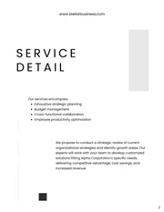 Simple Black And White Service Proposal - Page 2