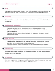 Modeling Contract Template - Page 2