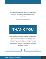 Blue Minimalist Modern Job Proposal - Page 5