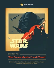 Star Wars Day Merchandise Instagram Carousel Template - Page 1