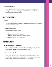 Penetration Testing Contract Template - Page 5