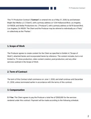 TV Production Contract Template - Page 2