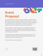 Purple And Orange Minimalist Music Event Proposal - Page 5