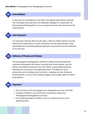 Photography And Videography Contract - Page 3