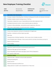 New Hire Onboarding HR Checklist - Page 1