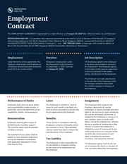 Working Contract Agreement - Page 1