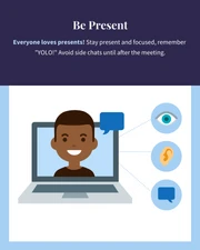 Virtual Meeting Etiquette Instagram Carousel Post - Page 4