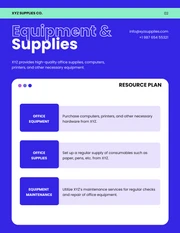 Modern Neon Purple Blue Cyan Resource Plan - Page 2