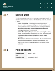 Business Remodeling Contract Template - Page 2