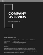 Modern Black And White Job Proposal - Page 1