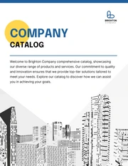 Company Catalog Template - Page 1