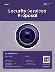 Security Services Proposal Template - Page 1