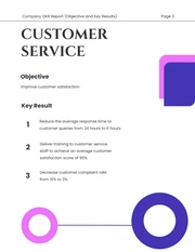 White Shape Minimalist Colorful OKR Report - Page 3