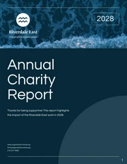 Dark Blue Ocean Annual Charity Reports - Page 1