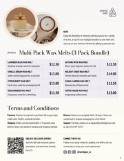 Wax Melt Price List Template - Page 2