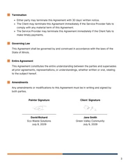 Waste Management Contract Template - Page 3