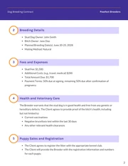 Dog Breeding Contract Template - Page 2