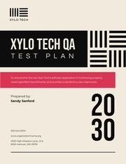 Beige Red And Black Test Plan - Page 1