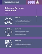 Purple Abstract Shape Account Plan - Page 3